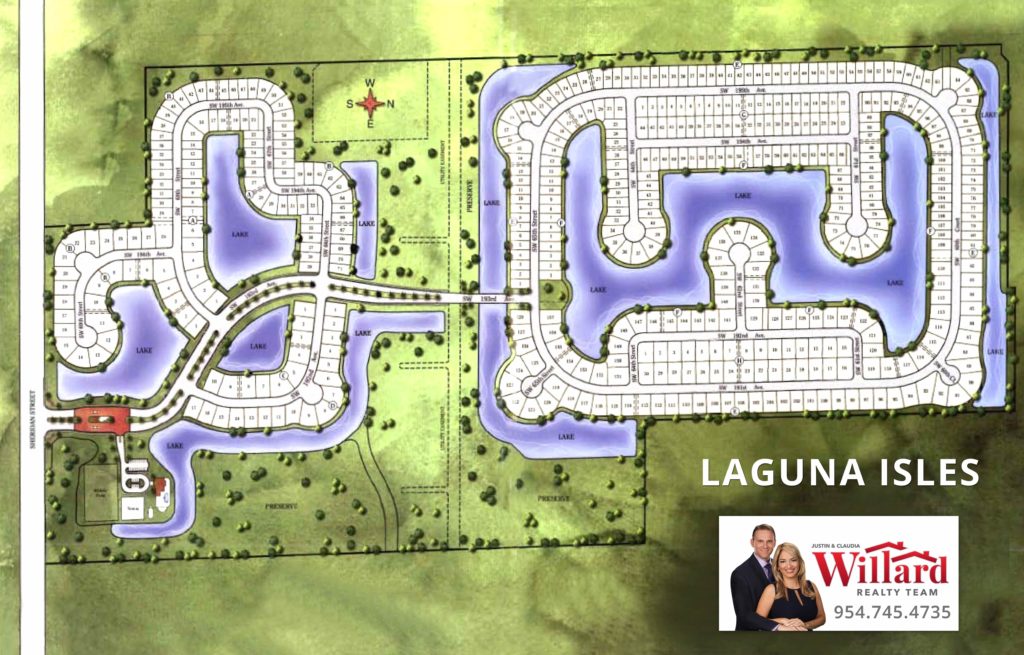 Laguna Isles Site Plan Pembroke Pines Florida Real Estate Pembroke